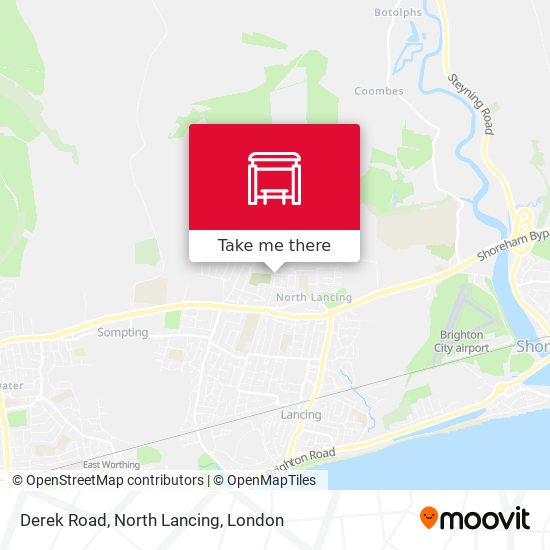 Derek Road, North Lancing map