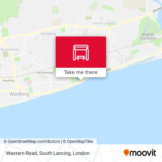 Western Road, South Lancing map