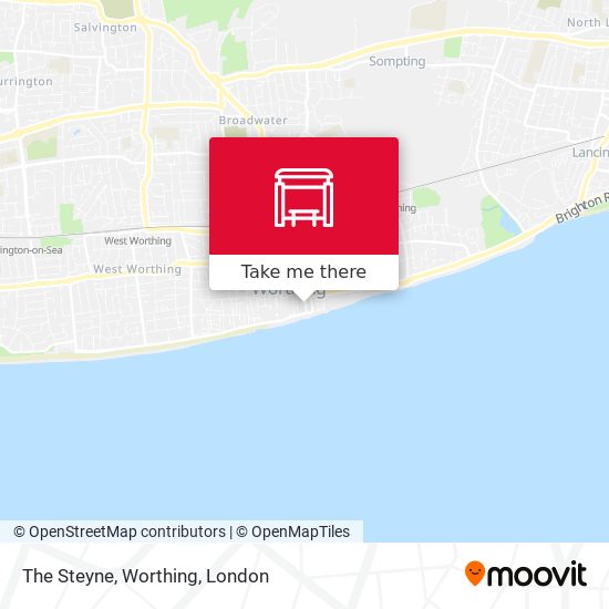 The Steyne, Worthing map