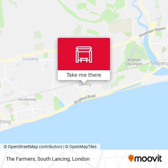 The Farmers, South Lancing map