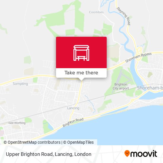 Upper Brighton Road, Lancing map