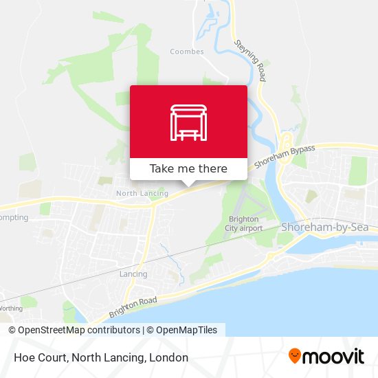 Hoe Court, North Lancing map