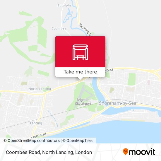 Coombes Road, North Lancing map
