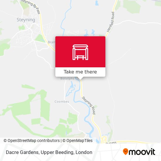 Dacre Gardens, Upper Beeding map