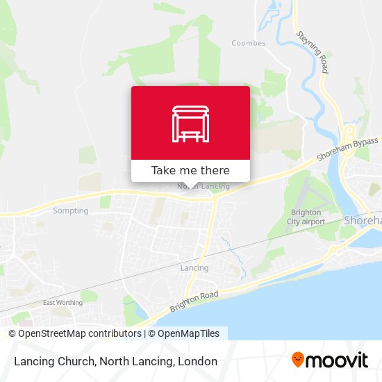 Lancing Church, North Lancing map