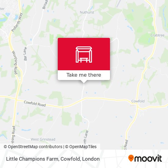 Little Champions Farm, Cowfold map