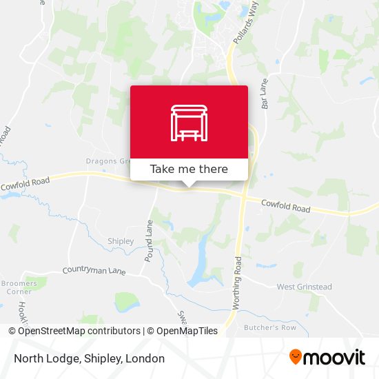North Lodge, Shipley map