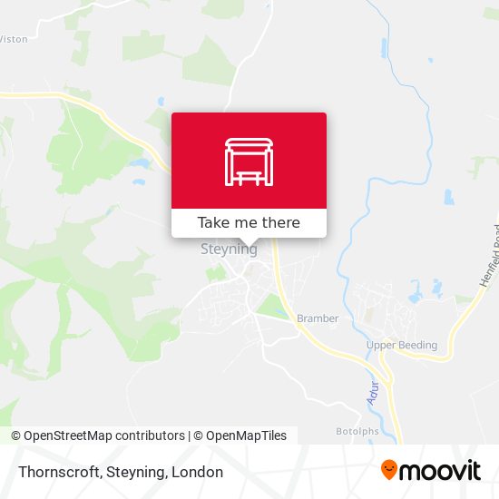 Thornscroft, Steyning map