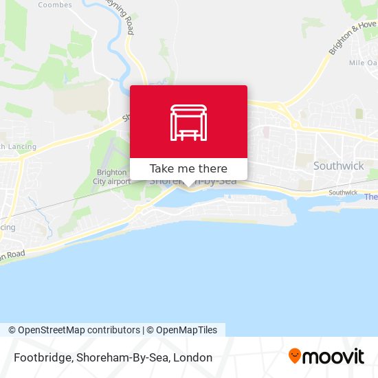 Footbridge, Shoreham-By-Sea map