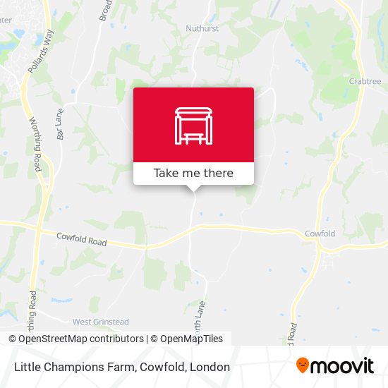 Little Champions Farm, Cowfold map