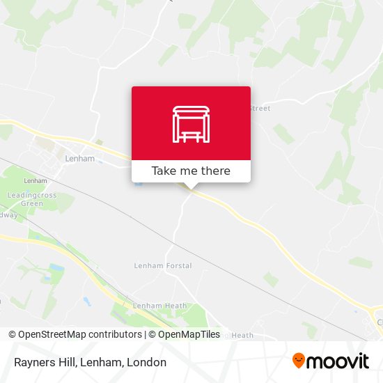 Rayners Hill, Lenham map