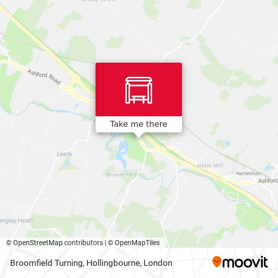 Broomfield Turning, Hollingbourne map