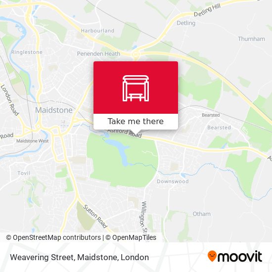 Weavering Street, Maidstone map
