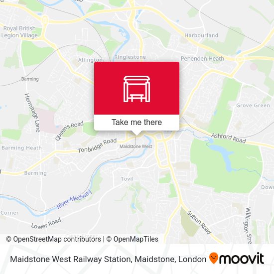 Maidstone West Railway Station, Maidstone map