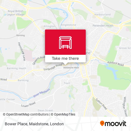 Bower Place, Maidstone map