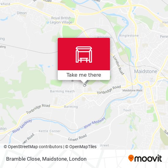 Bramble Close, Maidstone map