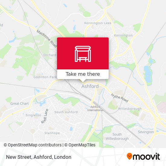 New Street, Ashford map