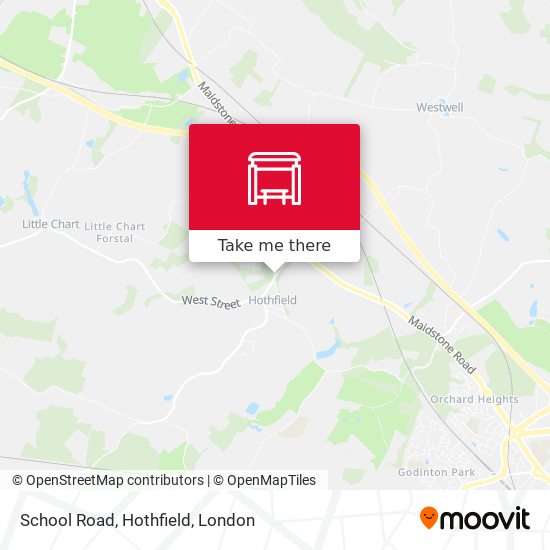 School Road, Hothfield map