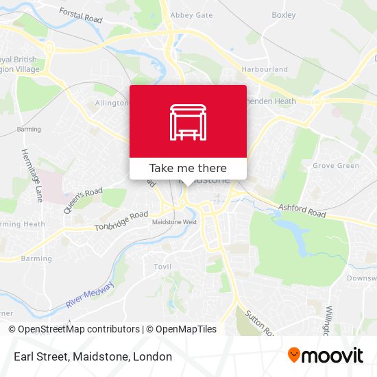 Earl Street, Maidstone map