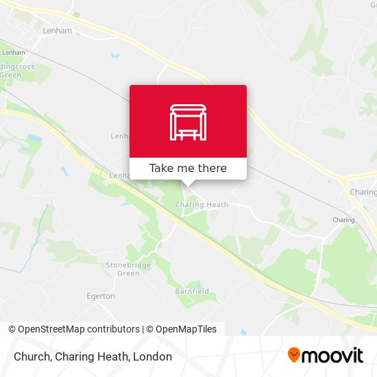 Church, Charing Heath map