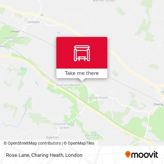 Rose Lane, Charing Heath map