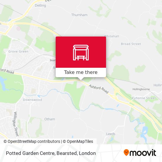 Potted Garden Centre, Bearsted map