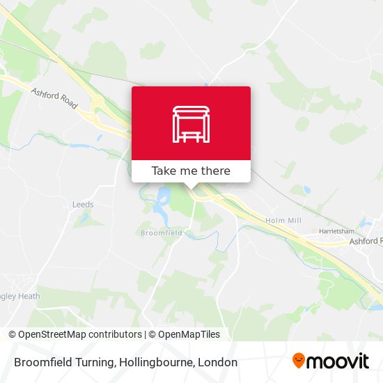 Broomfield Turning, Hollingbourne map