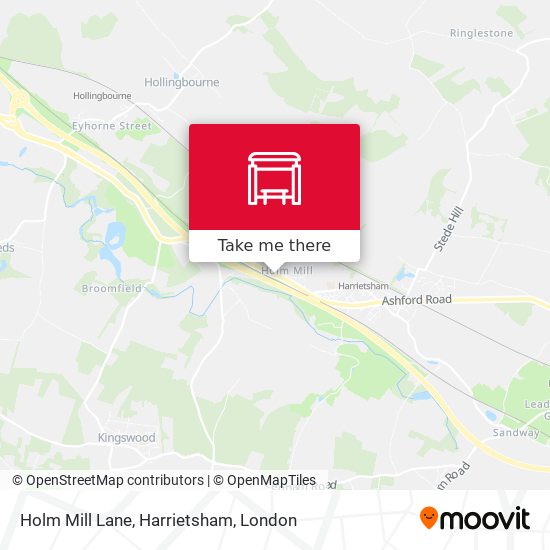 Holm Mill Lane, Harrietsham map