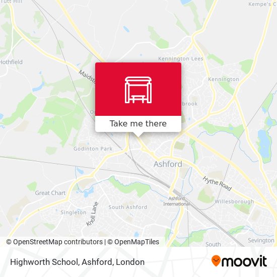 Highworth School, Ashford map