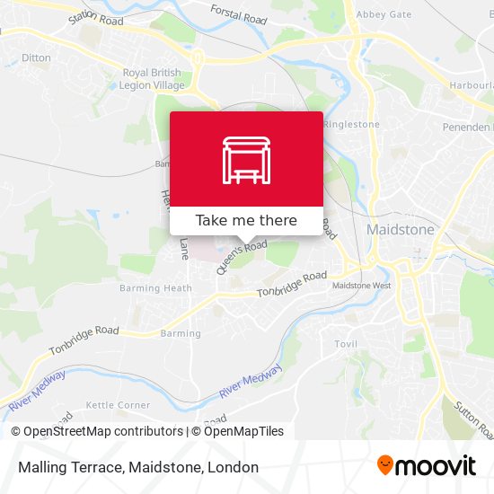 Malling Terrace, Maidstone map