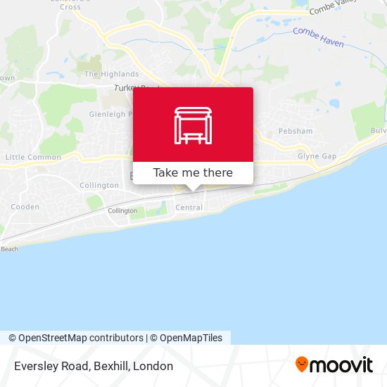 Eversley Road, Bexhill map