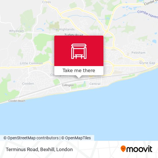 Terminus Road, Bexhill map