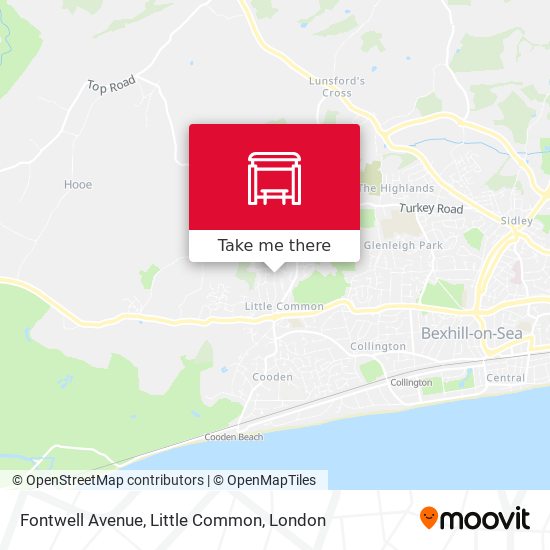 Fontwell Avenue, Little Common map