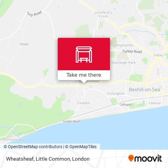 Wheatsheaf, Little Common map