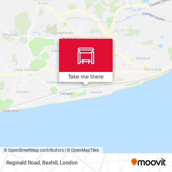 Reginald Road, Bexhill map