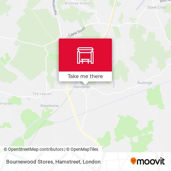 Bournewood Stores, Hamstreet map