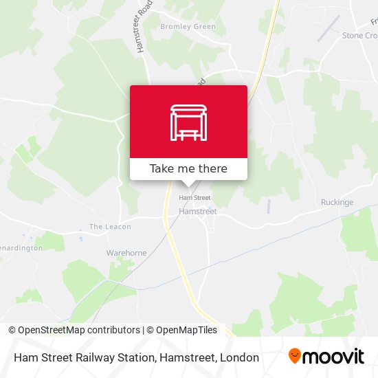 Ham Street Railway Station, Hamstreet map