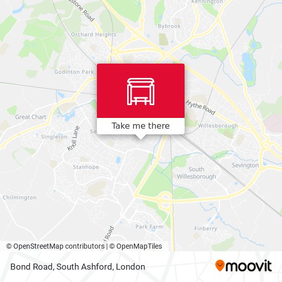 Bond Road, South Ashford map