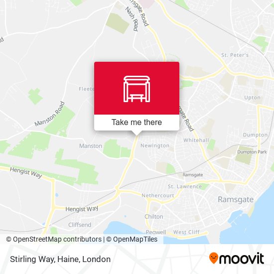 Stirling Way, Haine map