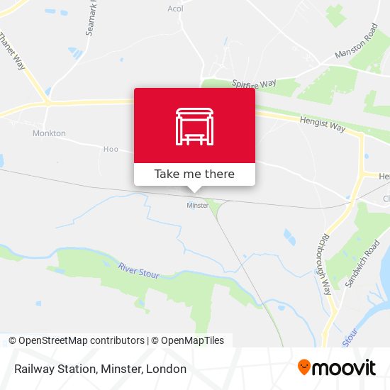 Railway Station, Minster map