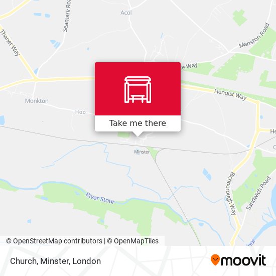 Church, Minster map