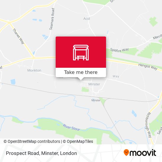 Prospect Road, Minster map