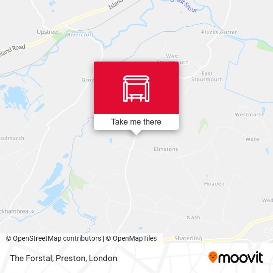 The Forstal, Preston map