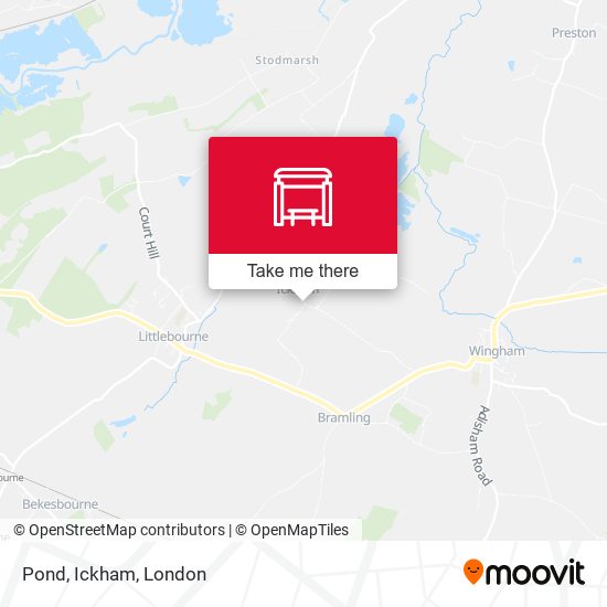 Pond, Ickham map