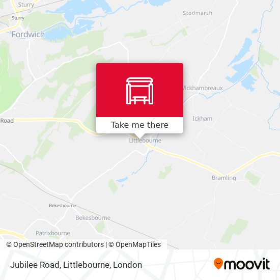 Jubilee Road, Littlebourne map