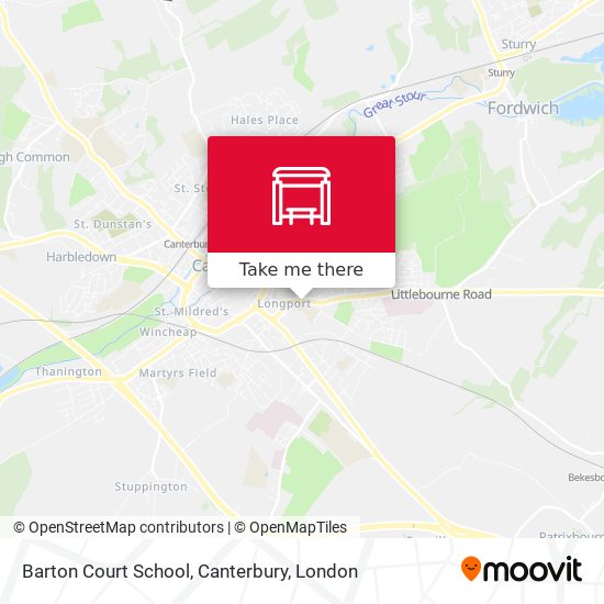 Barton Court School, Canterbury map