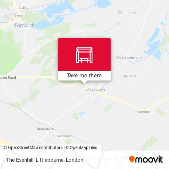 The Evenhill, Littlebourne map