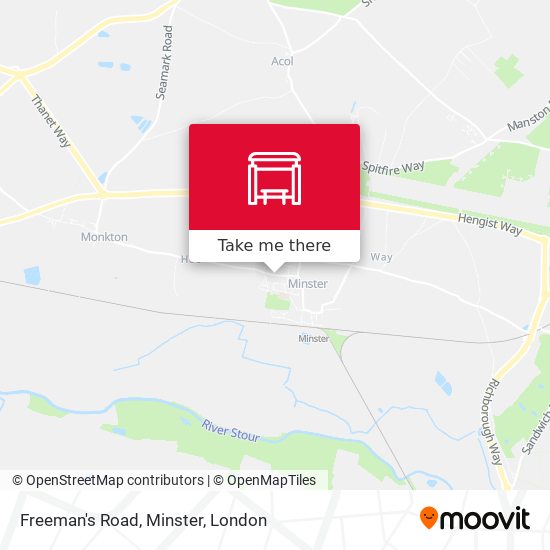 Freeman's Road, Minster map