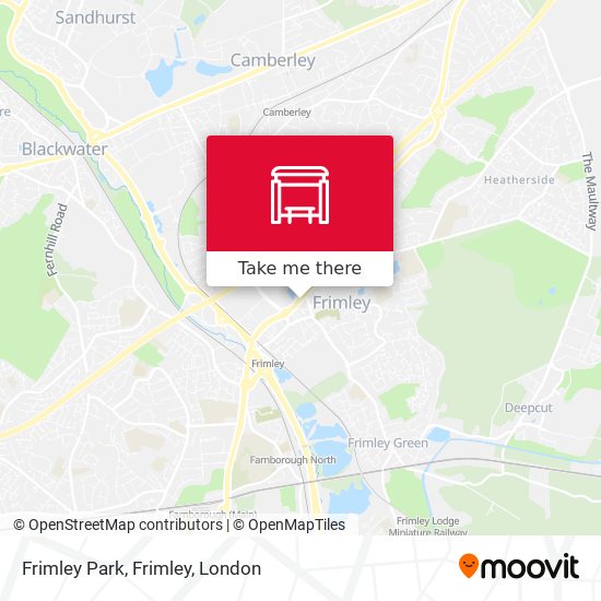 Frimley Park, Frimley map