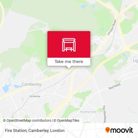 Fire Station, Camberley map